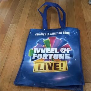 Wheel of Fortune Live Vinyl Tote Bag NWOT